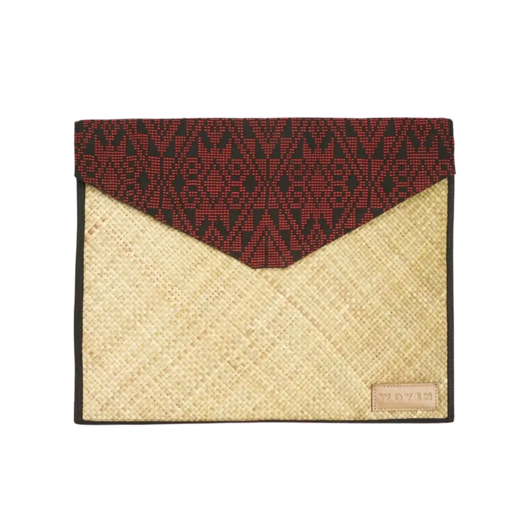 Woven Lingkat Tikog Grass and Indigenous Weaves Laptop Sleeve