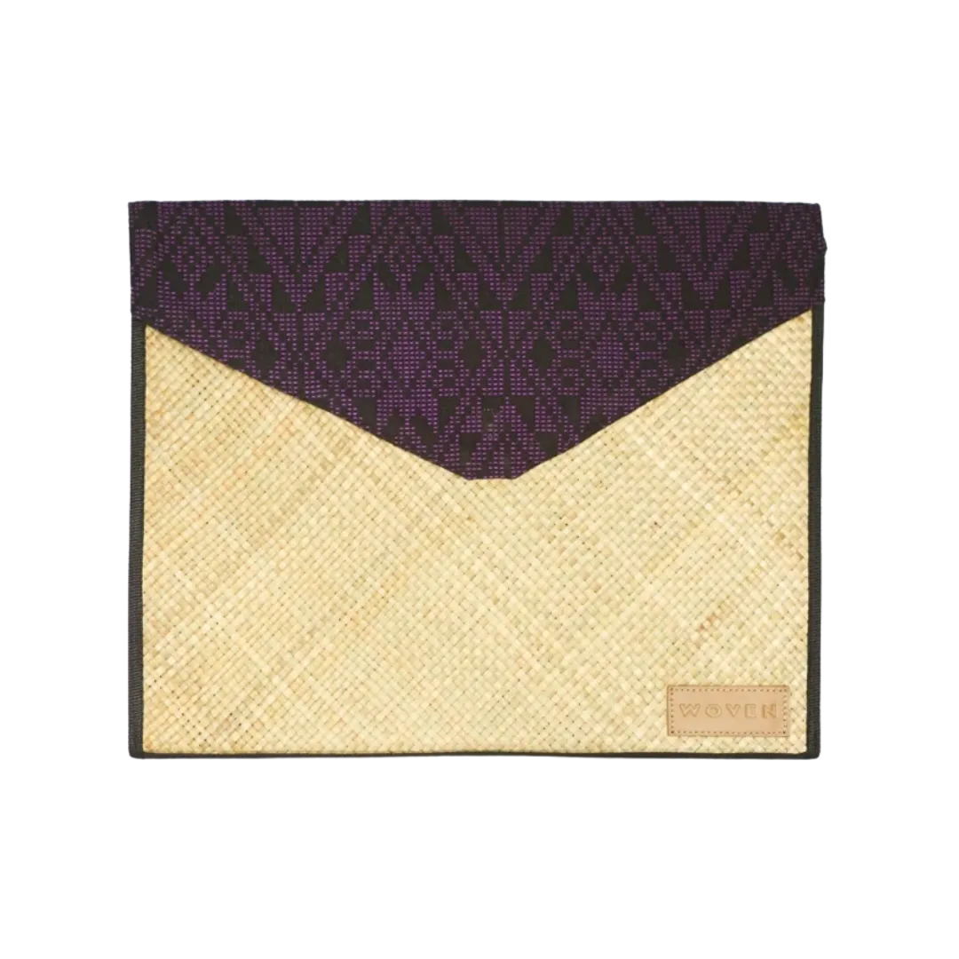 Woven Lingkat Tikog Grass and Indigenous Weaves Laptop Sleeve
