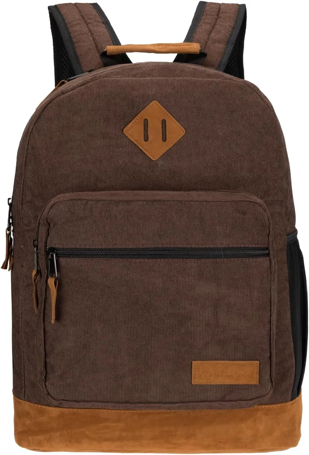 Wrangler Yellowstone Western-Style Backpack Corduroy Casual Daypack for Travel, Everyday Use with Padded Laptop Notebook Sleeve (Dark Brown Corduroy)