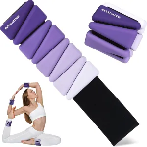 Wrist Weights for Women At Home Ankle Weights Set of 2 (1 lb/2 lbs Each) Adjustable Weighted Wristbands Arm Leg Weights for Women Men Suitable for Walking Swimming Running Pilates Yoga Gym