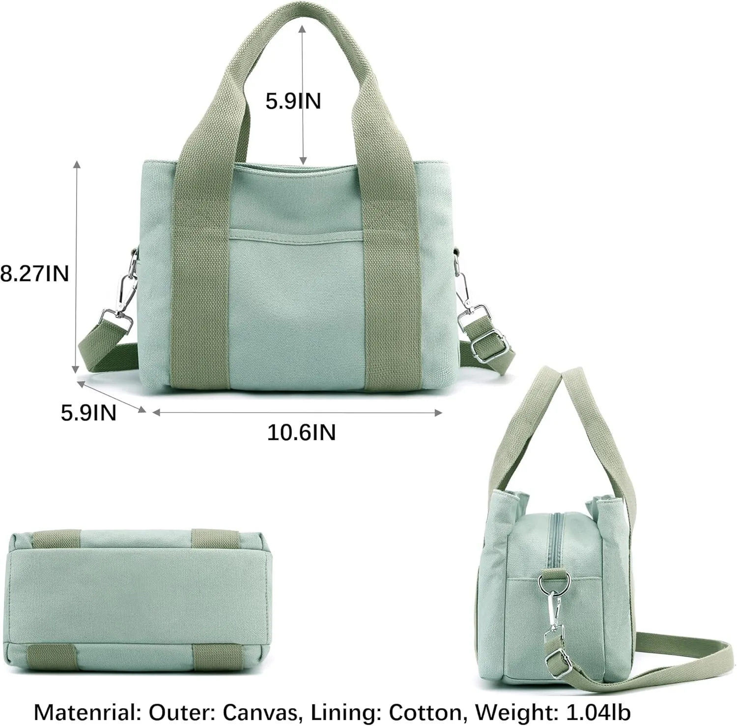 Wxnow Canvas Messenger bags for women,Tote Crossbody Shoulder Bag Satchel Purse