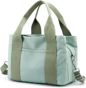 Wxnow Canvas Messenger bags for women,Tote Crossbody Shoulder Bag Satchel Purse