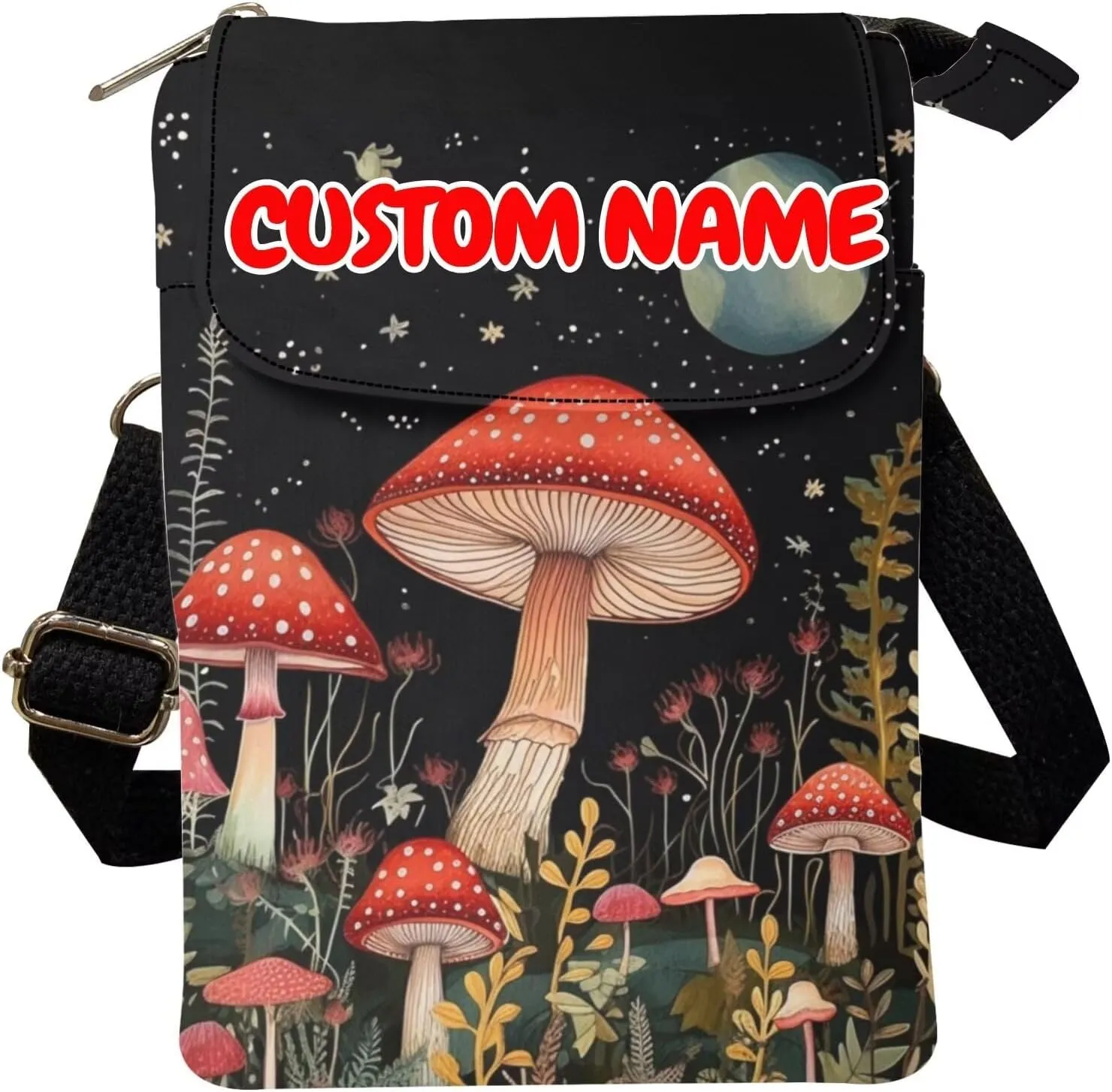 Xpyiqun Canvas Cross-body Bags for Women Small Cellphone Purse Shoulder Handbag