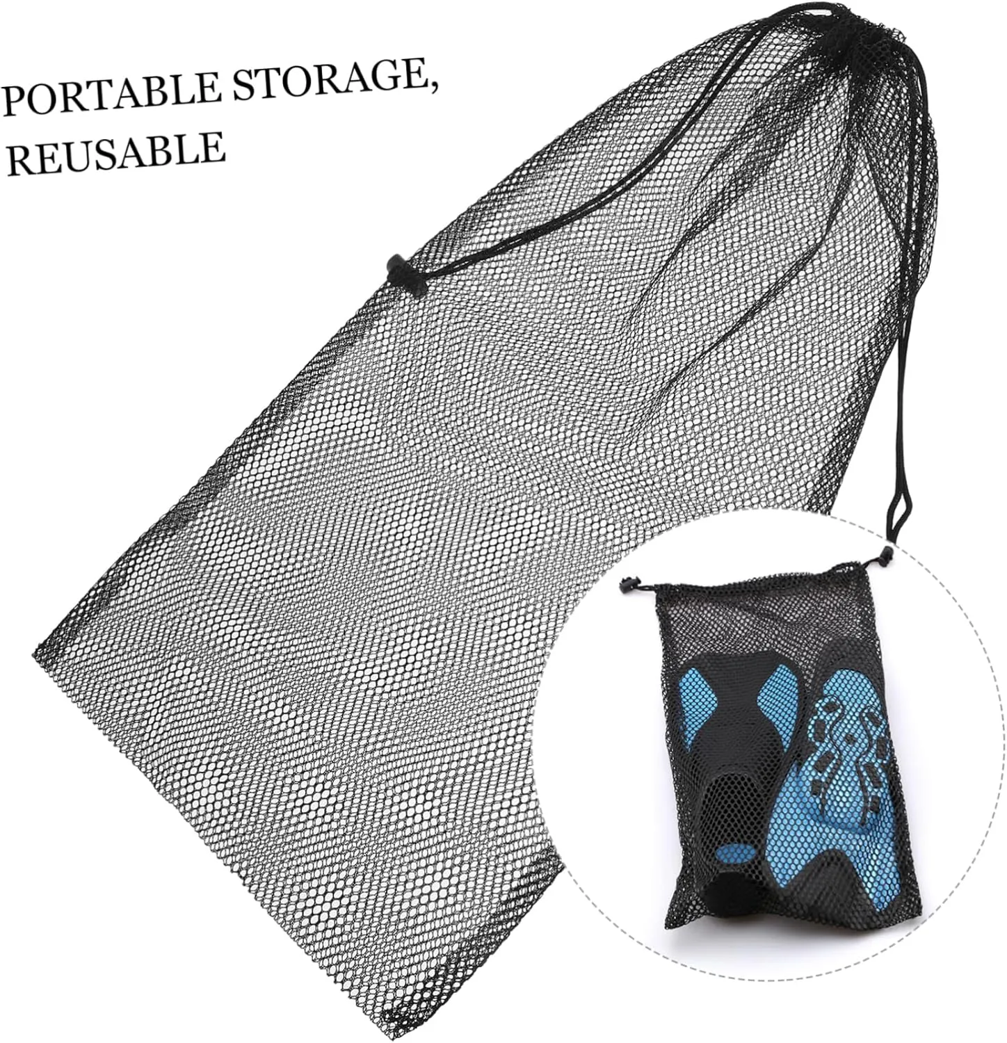 YARNOW Fins Storage Bag Mesh Bags Age Bags Gym Bag Aging Bags Scuba Diving Gear Swim Equipment Bag Snorkel Mesh