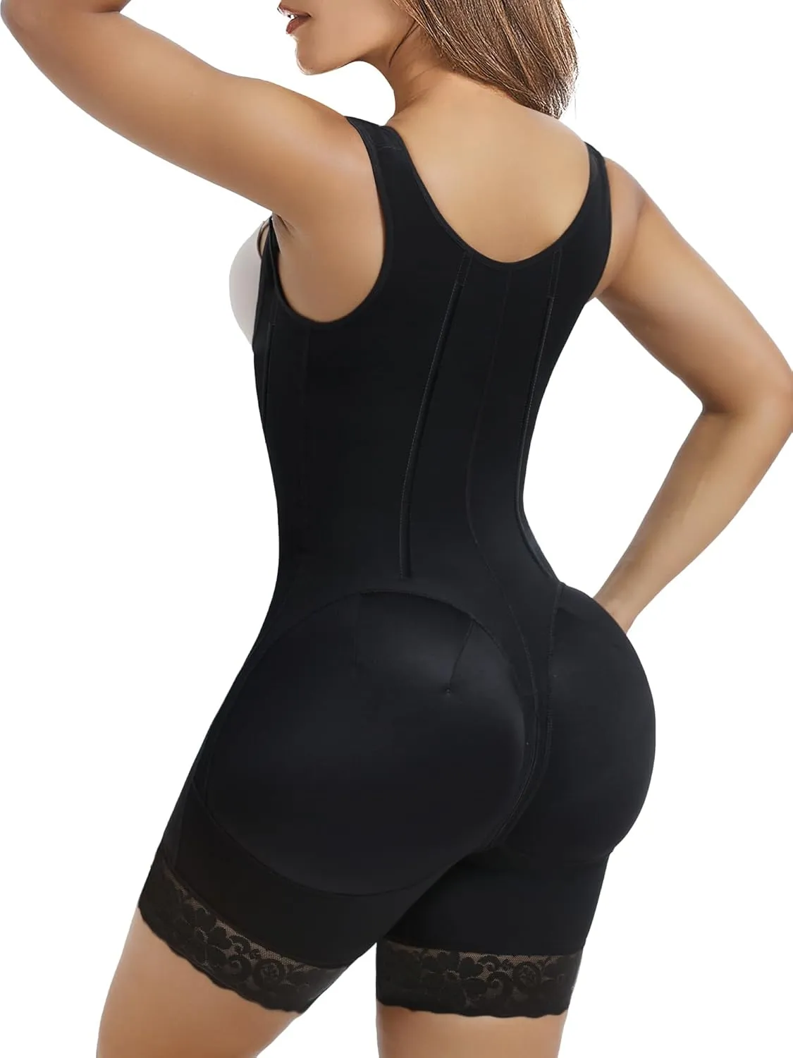 YIANNA Fajas Colombianas Moldeadoras Shapewear Tummy Control Body Shaper Postpartum Butt Lift Compression Garment with Bones