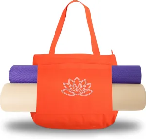 Yoga Mat Carrier - Women's Yoga Bag and Workout Tote - Gym Yoga Mat Bag for Accessories and Gear