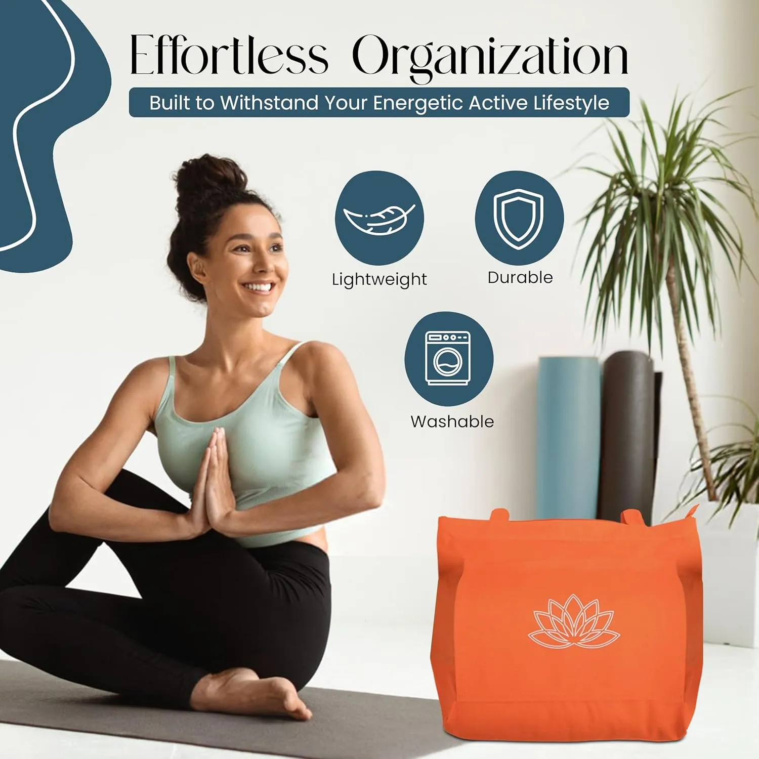 Yoga Mat Carrier - Women's Yoga Bag and Workout Tote - Gym Yoga Mat Bag for Accessories and Gear