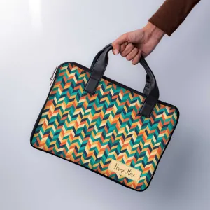 Z leaves Custom Name Laptop Sleeve With Handle