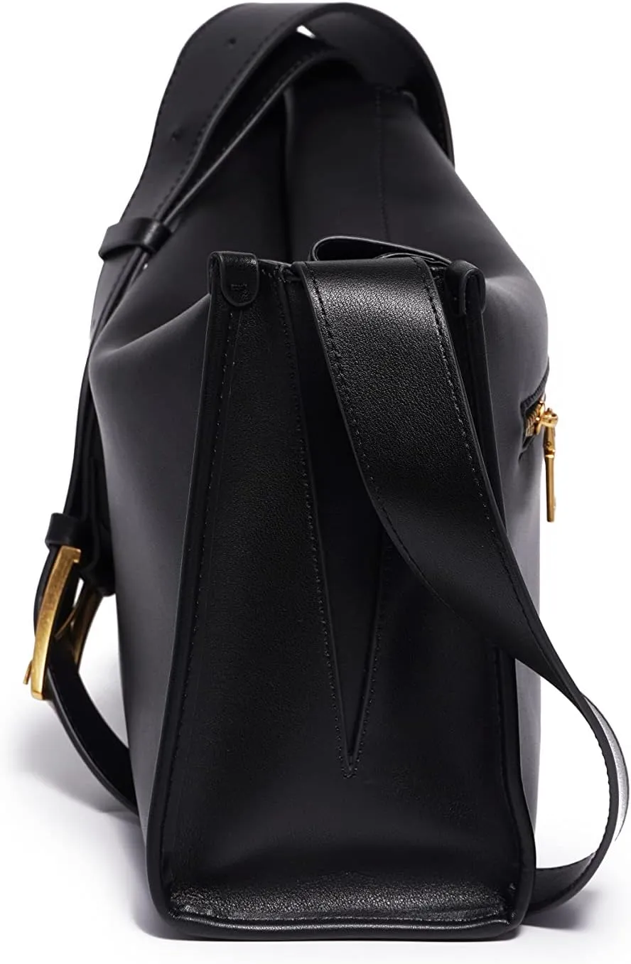 zency 100% Soft Genuine Leather For Female Large Simple Vintage Bucket Bag Women Luxury Shoulder Bags Casual Pillow Crossbody