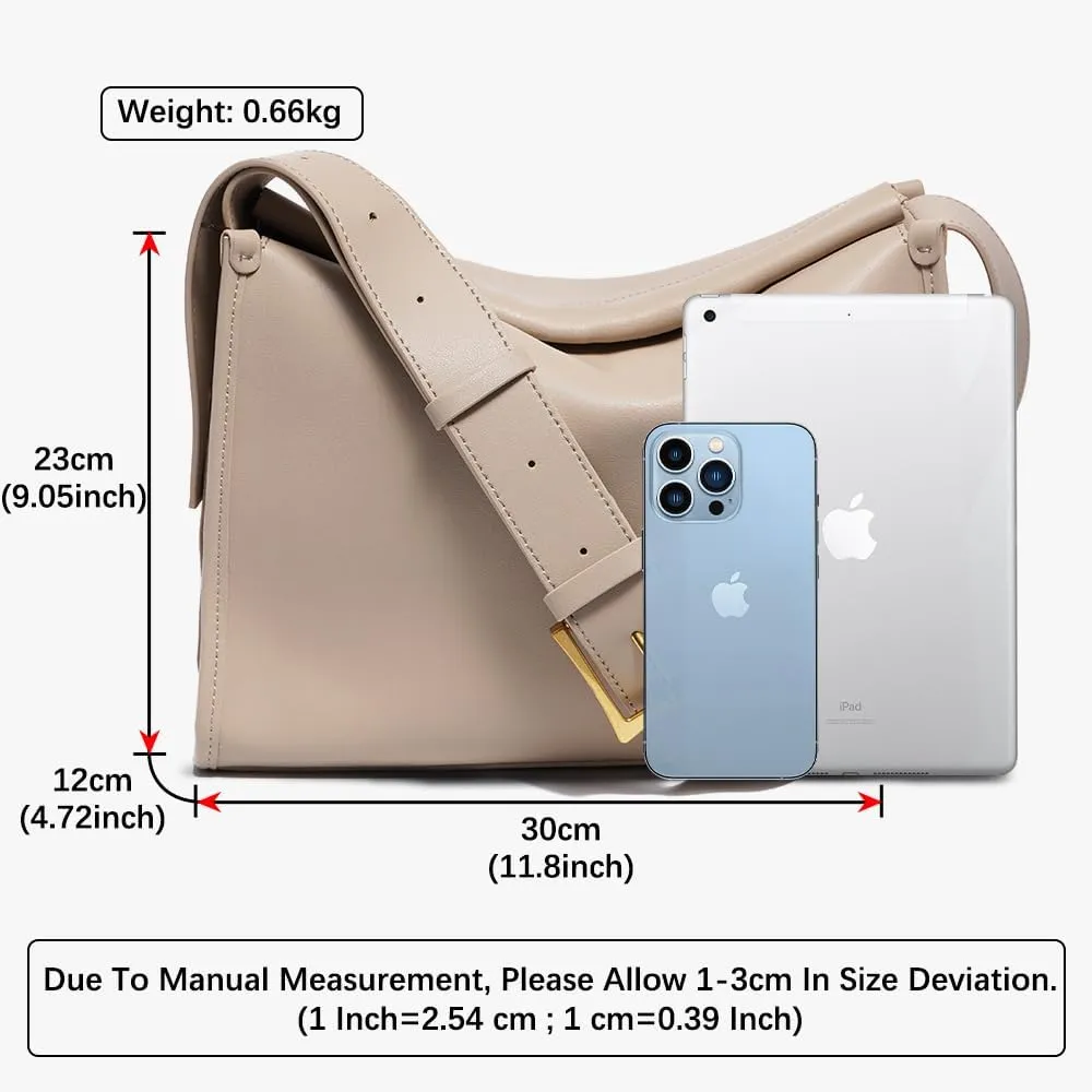 zency 100% Soft Genuine Leather For Female Large Simple Vintage Bucket Bag Women Luxury Shoulder Bags Casual Pillow Crossbody
