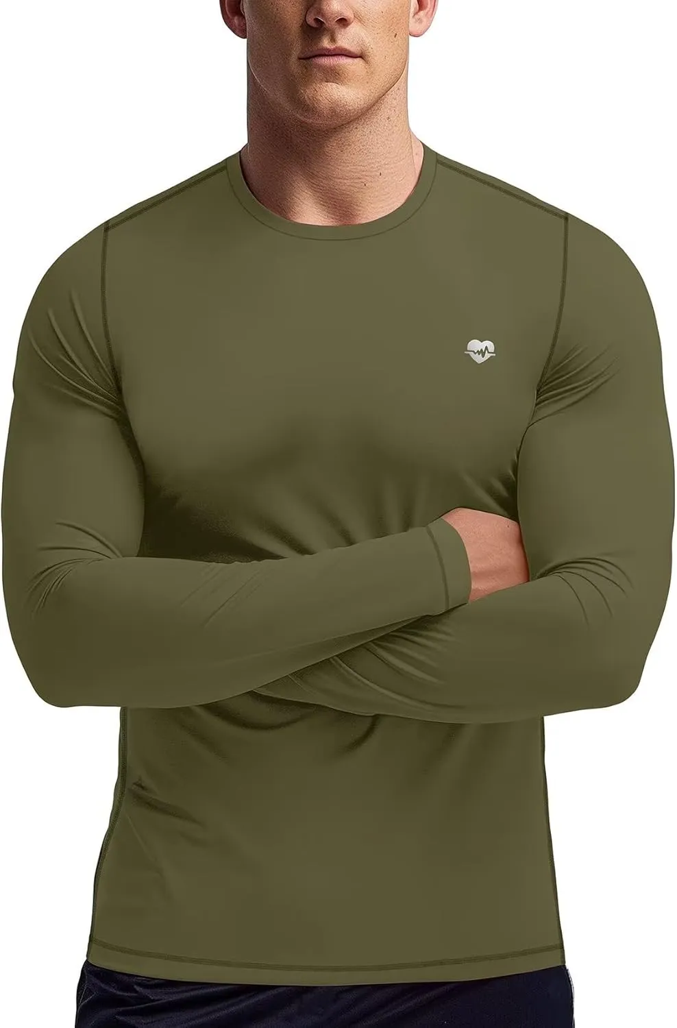 Zengjo Mens Baselayer Shirt Long Sleeve Athletic Running T Shirts Lightweight Undershirt