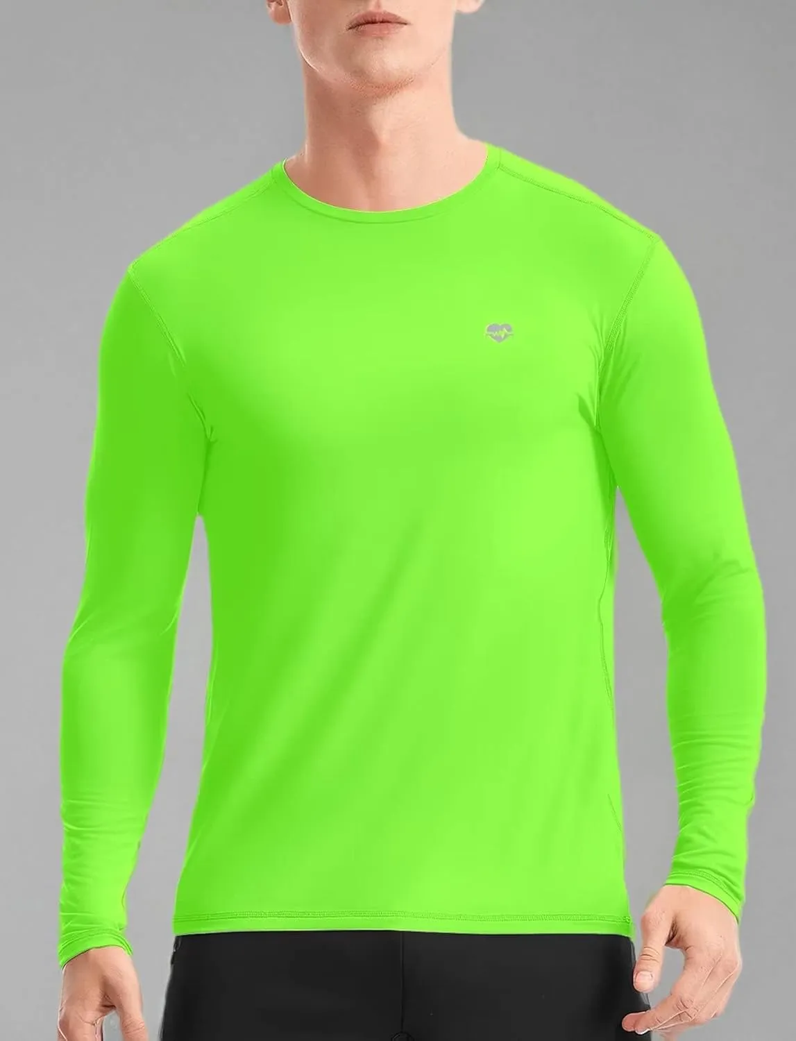 Zengjo Mens Baselayer Shirt Long Sleeve Athletic Running T Shirts Lightweight Undershirt