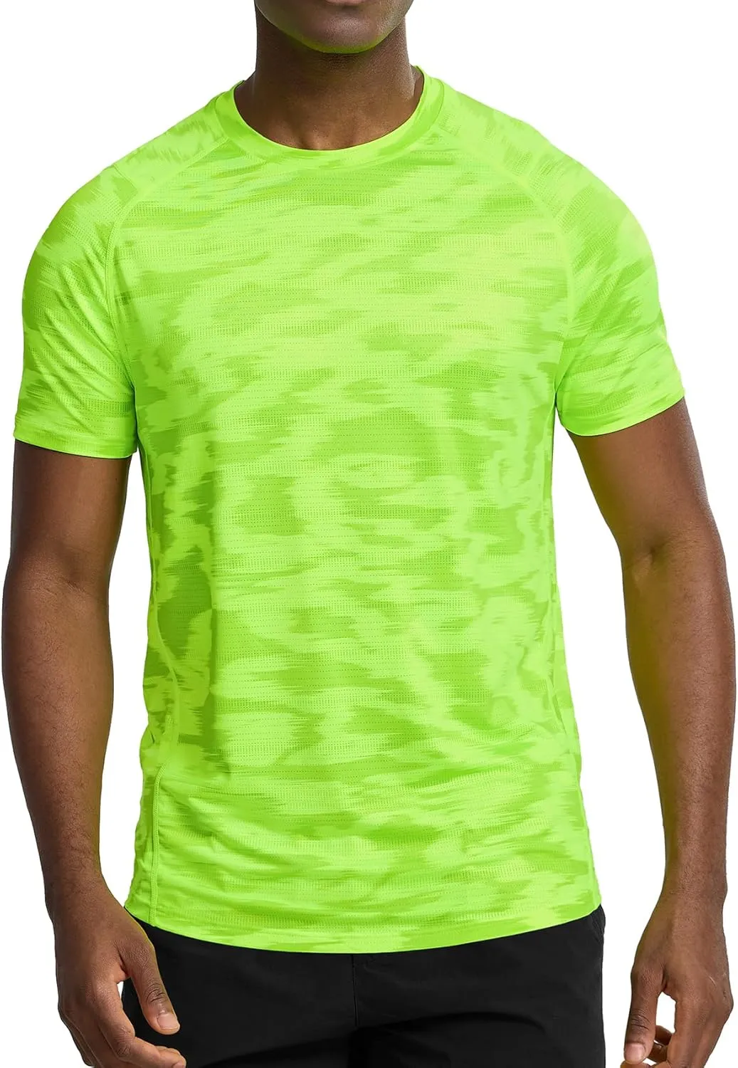 Zengjo Mens Workout Shirts Quick Dry Short Sleeve Athletic Running Gym T Shirt