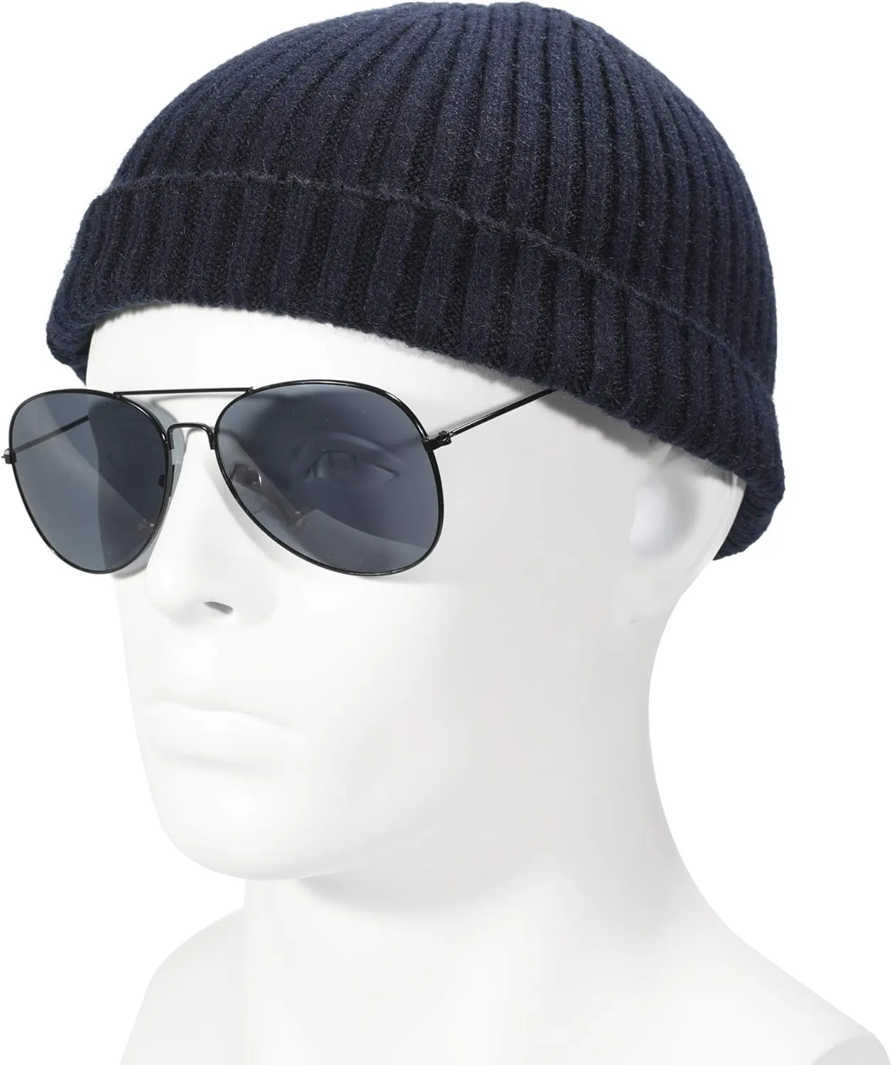 ZLYC Men Winter Knit Fisherman Beanie Hat Fashion Warm Daily Skull Cap